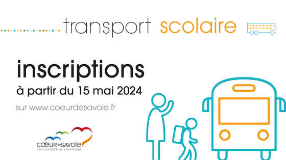 Inscriptions transport scolaire rentrée 2024/2025