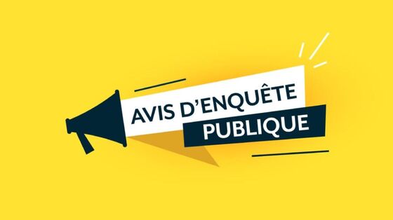 Avis d'enquête publique