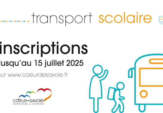 Inscriptions transport scolaire rentrée 2025/2026