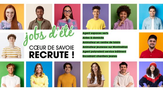 Jobs d'été : Coeur de Savoie recrute