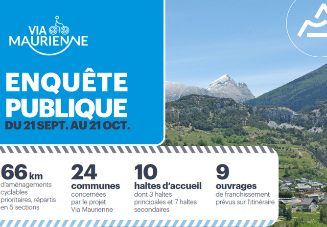 Projet de Véloroute Via Maurienne  – Votre avis compte ! 