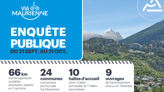 Projet de Véloroute Via Maurienne  – Votre avis compte ! 