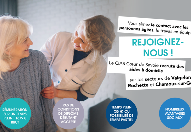Le CIAS recrute des aides à domicile