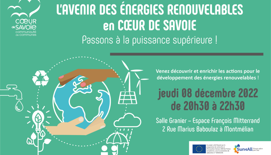 Réunion publique "L'avenir des énergies renouvelables en Coeur de Savoie"