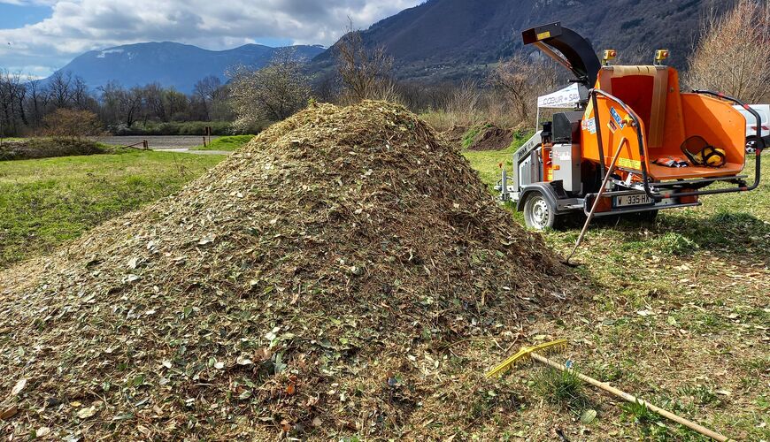 Broyage en déchèterie